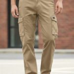 Premium Basic Brown Cargo Pants Durable Cotton