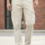 Premium Off White Cargo Pants Likely a Durable Cotton-Ctretch Twill