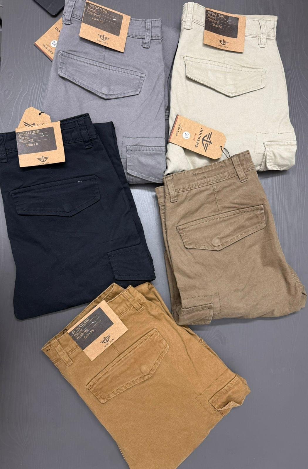 Premium Black Cargo Pants Likely a Durable Cotton-Ctretch Twill - Image 2