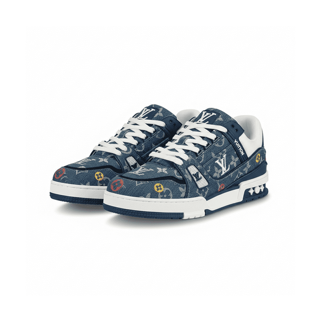LV Trainer Monogram Denim Sneakers - Image 2